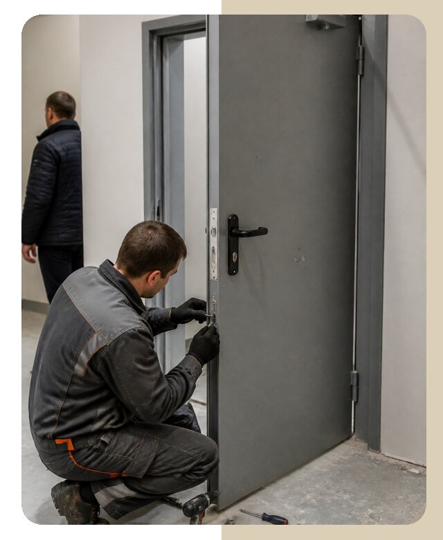 Ремонт противопожарной двери в Камне-на-Оби по цене 6598 р. | Дверной